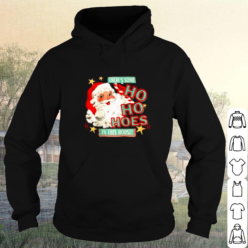 Cool Santa claus there's some Ho Ho Hoes in this house shirt