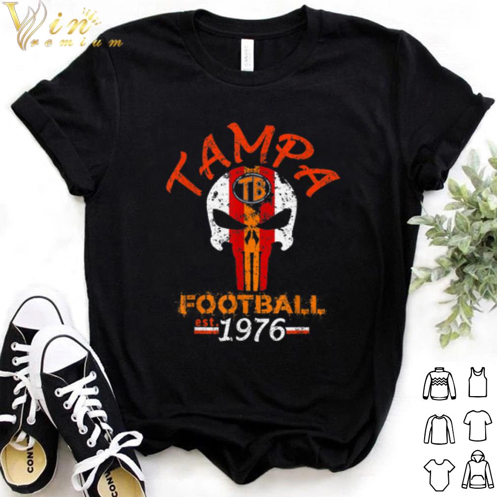 Nice Tampa Bay Football 1976 Skull retro shirt 7