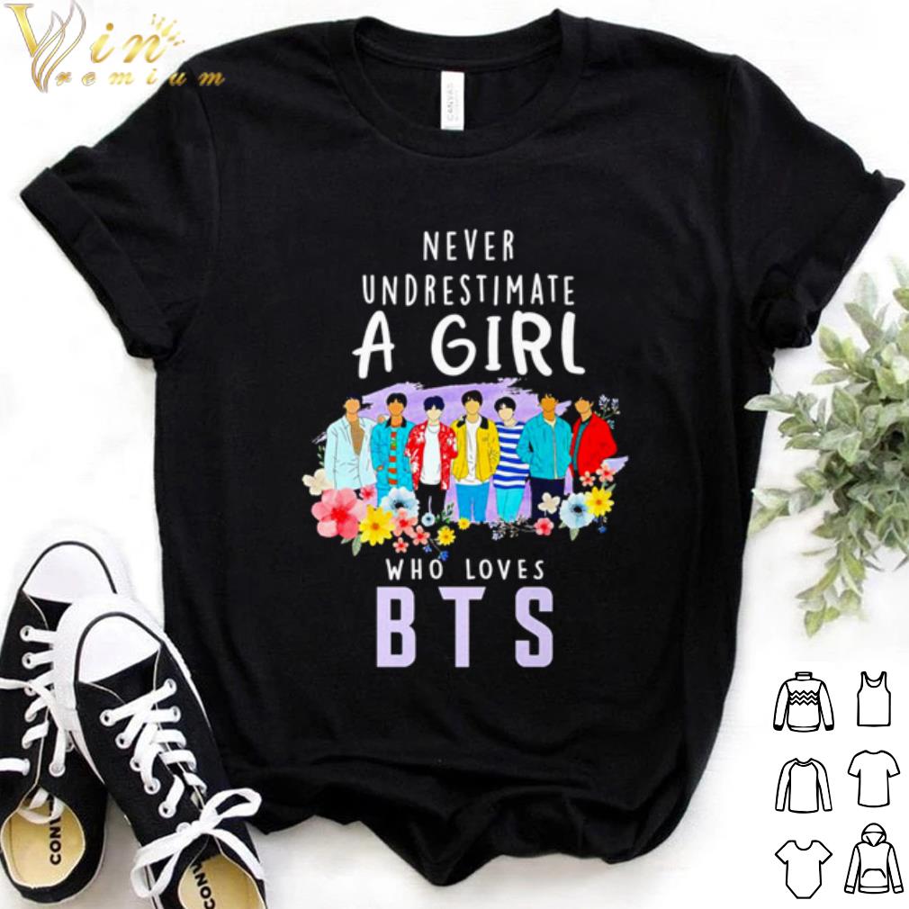 Never underestimate a girl who loves BTS shirt 6