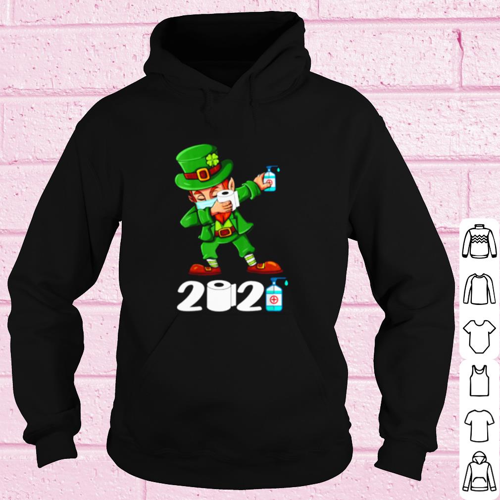 Cool St Patricks Day Dabbing Leprechaun Face Mask shirt