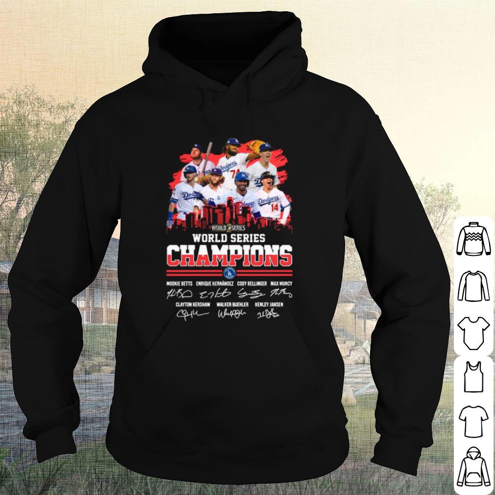 Top Los Angeles Dodgers 2020 World Series Champions Signatures shirt 10 Top Los Angeles Dodgers 2020 World Series Champions Signatures shirt
