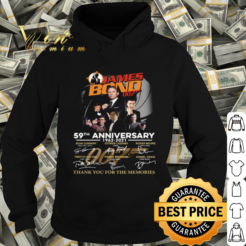 Top James Bond 007 59th Anniversary Thank You For The Memories Signatures shirt 10 Top James Bond 007 59th Anniversary Thank You For The Memories Signatures shirt