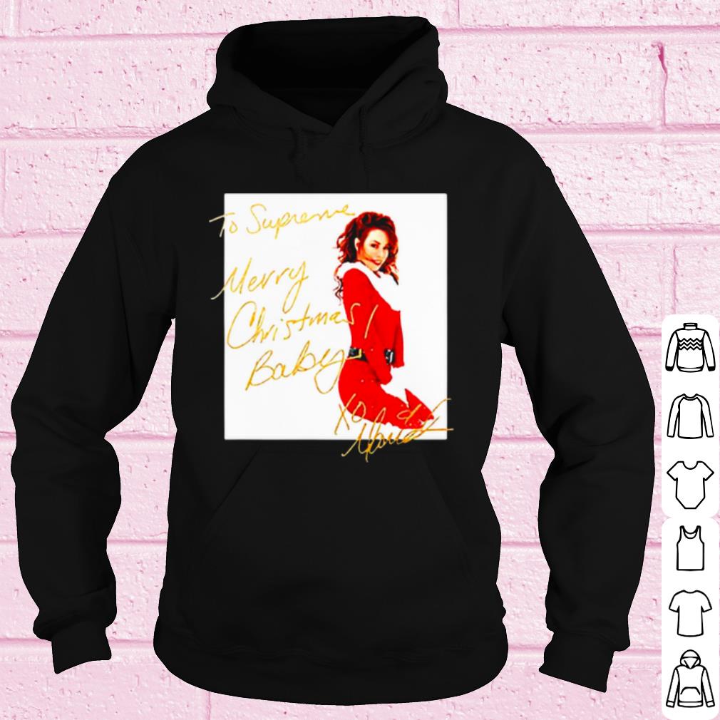 Cool Mariah Carey To Supreme Merry Christmas Baby shirt