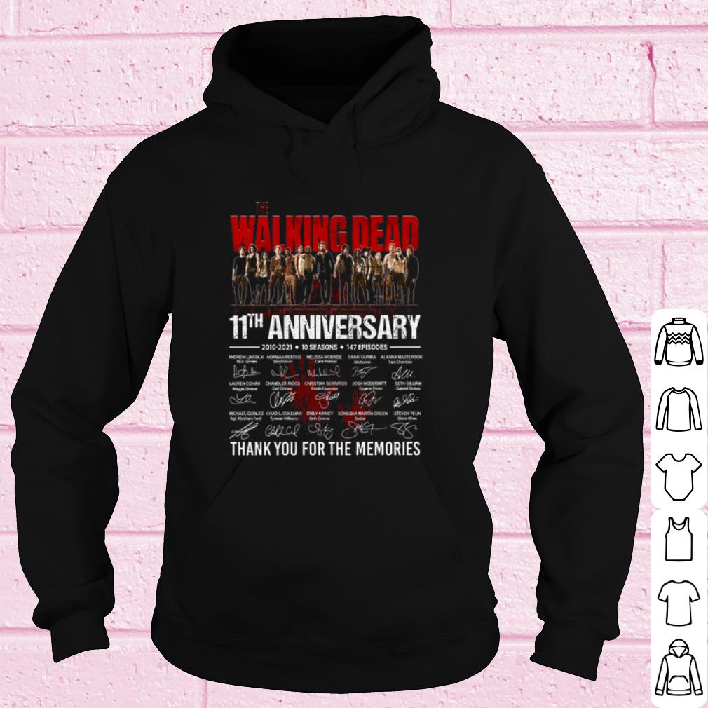 Pretty The Walking Dead 11th Anniversary Thank The Memories Signature shirt 10 Pretty The Walking Dead 11th Anniversary Thank The Memories Signature shirt