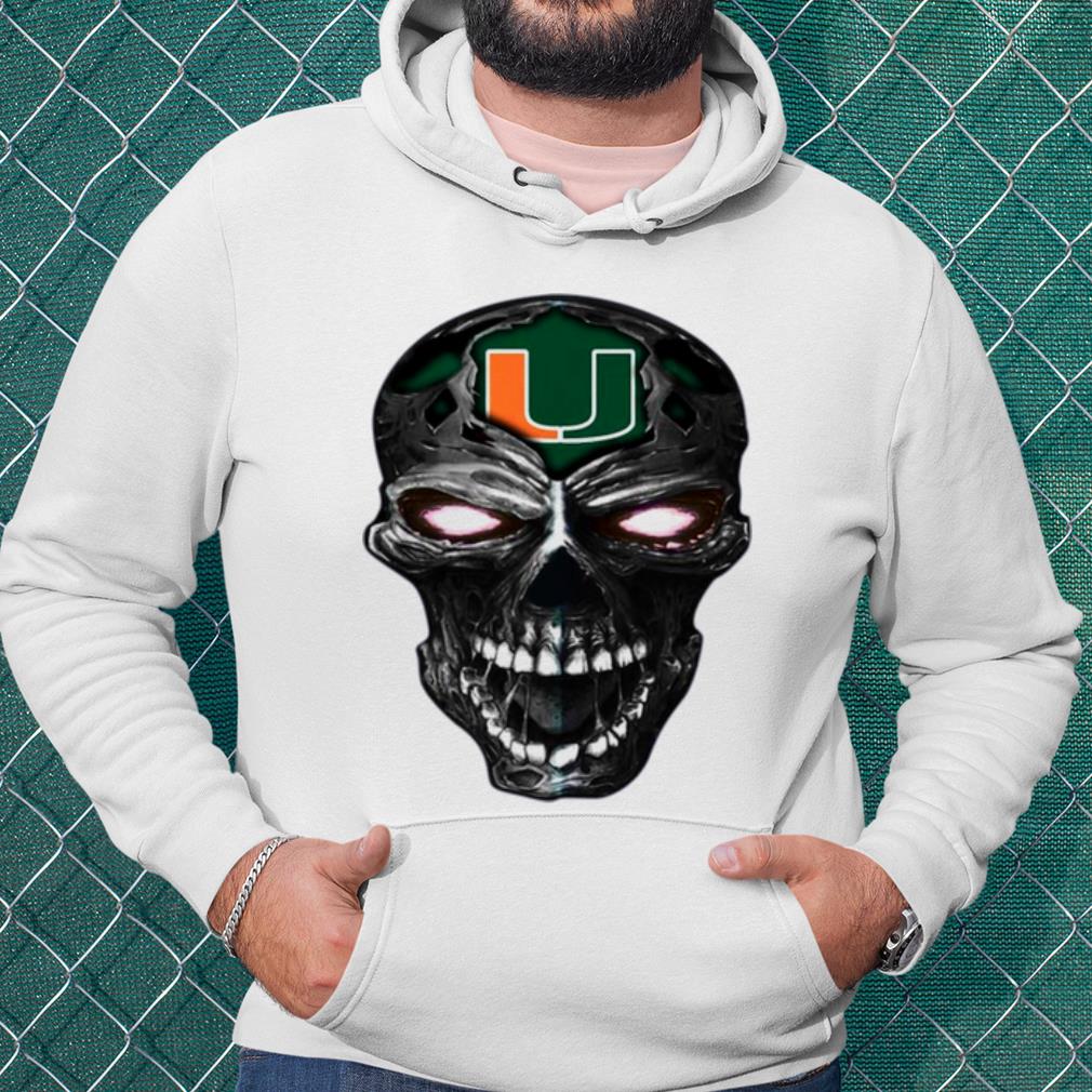 Cool Skull Miami Hurricanes Football shirt