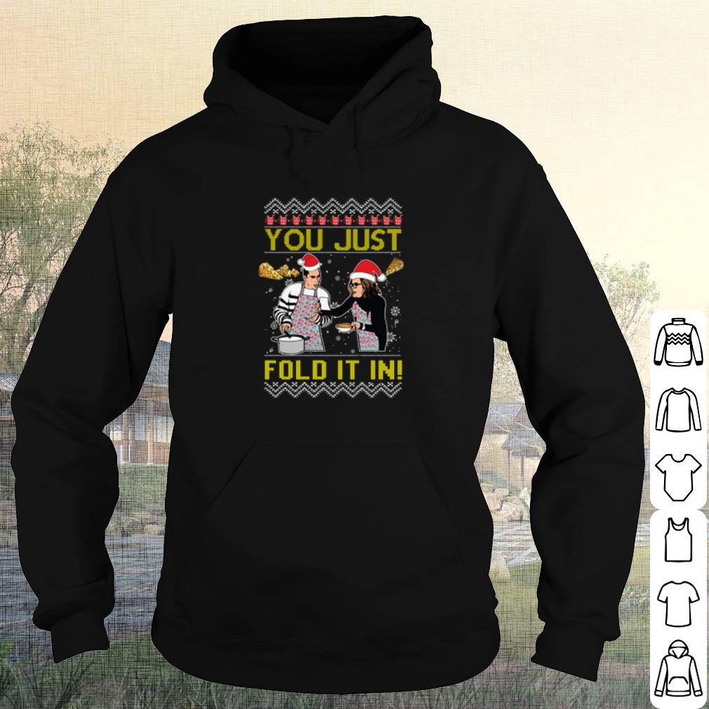 Top Fold in the cheese You Just Fold It In Christmas shirt