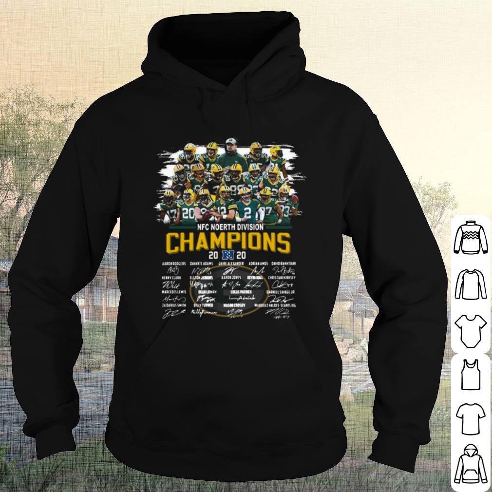 Top Green Bay Packers NFC North Division Champion 2020 Signatures shirt 10 Top Green Bay Packers NFC North Division Champion 2020 Signatures shirt