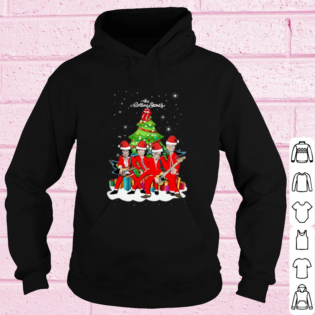 Pretty The Rolling Stones Santa Claus Guitar Tree Christmas shirt