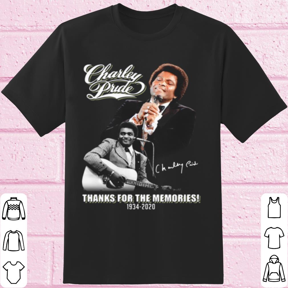 Cool Charley Pride Thanks For The Memories 1934 2020 Signature shirt 7