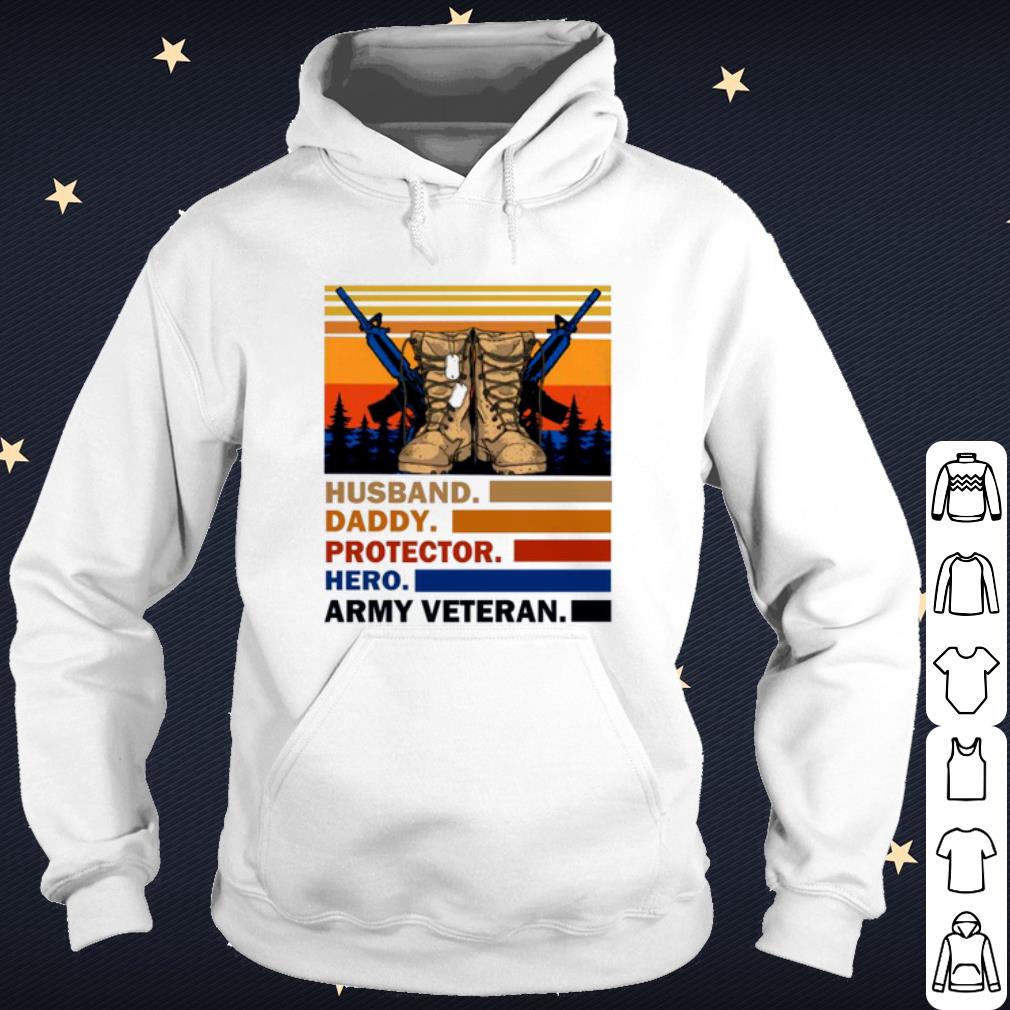 Top Husband Papa Protector Hero Veteran shirt