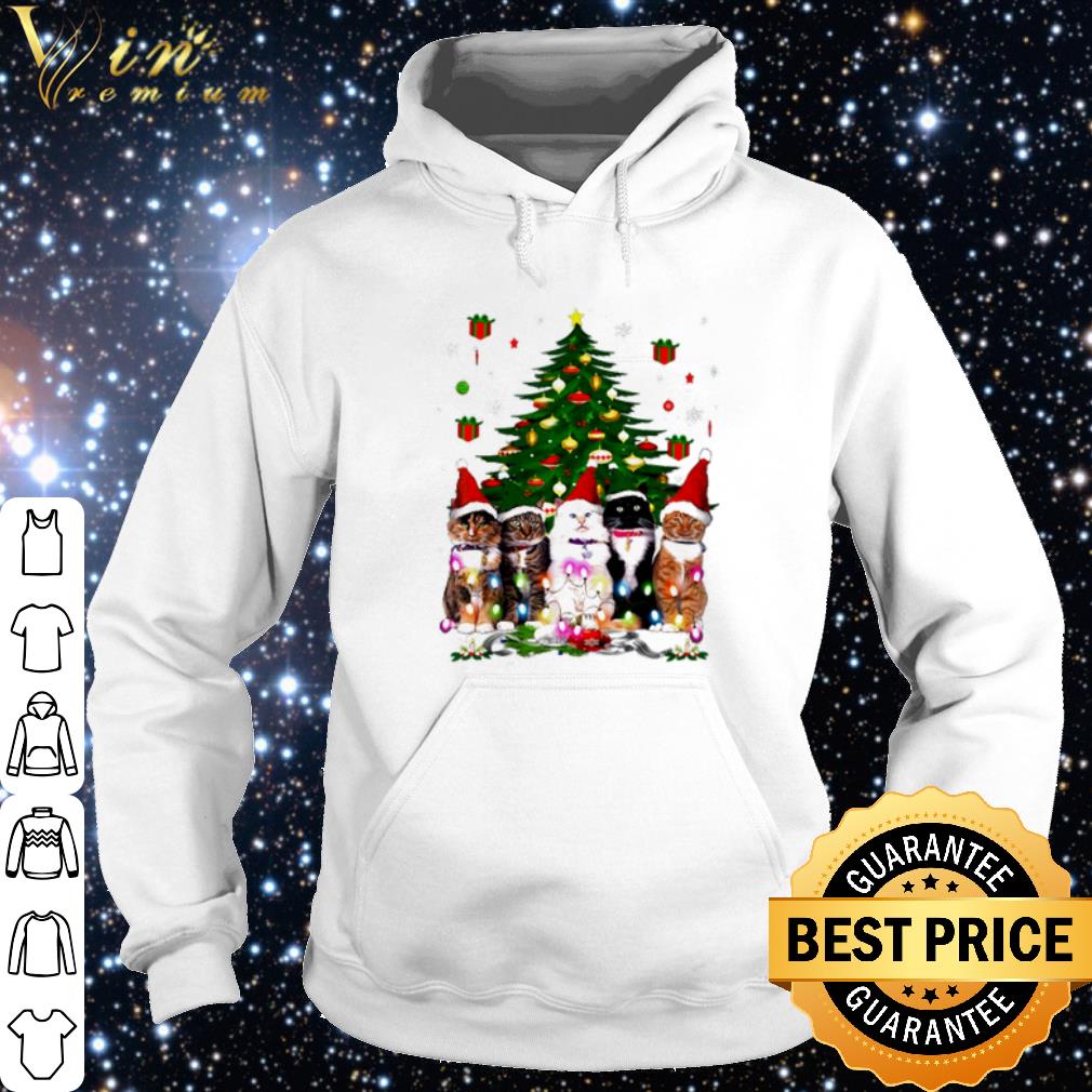 Pretty Tuxedo cats Christmas tree shirt 10 Pretty Tuxedo cats Christmas tree shirt