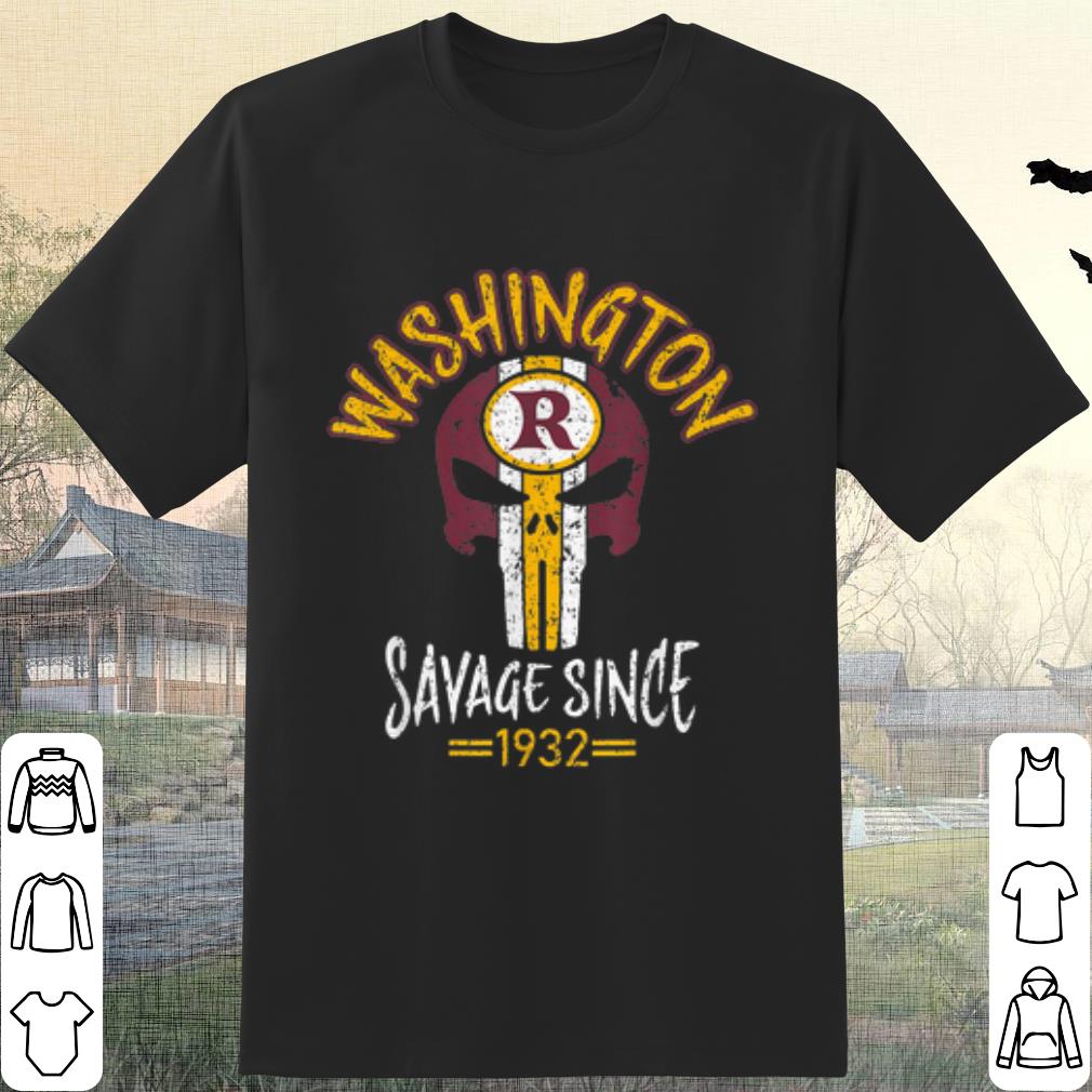 Top Washington Redskins Skull Savage Since 1932 shirt 7