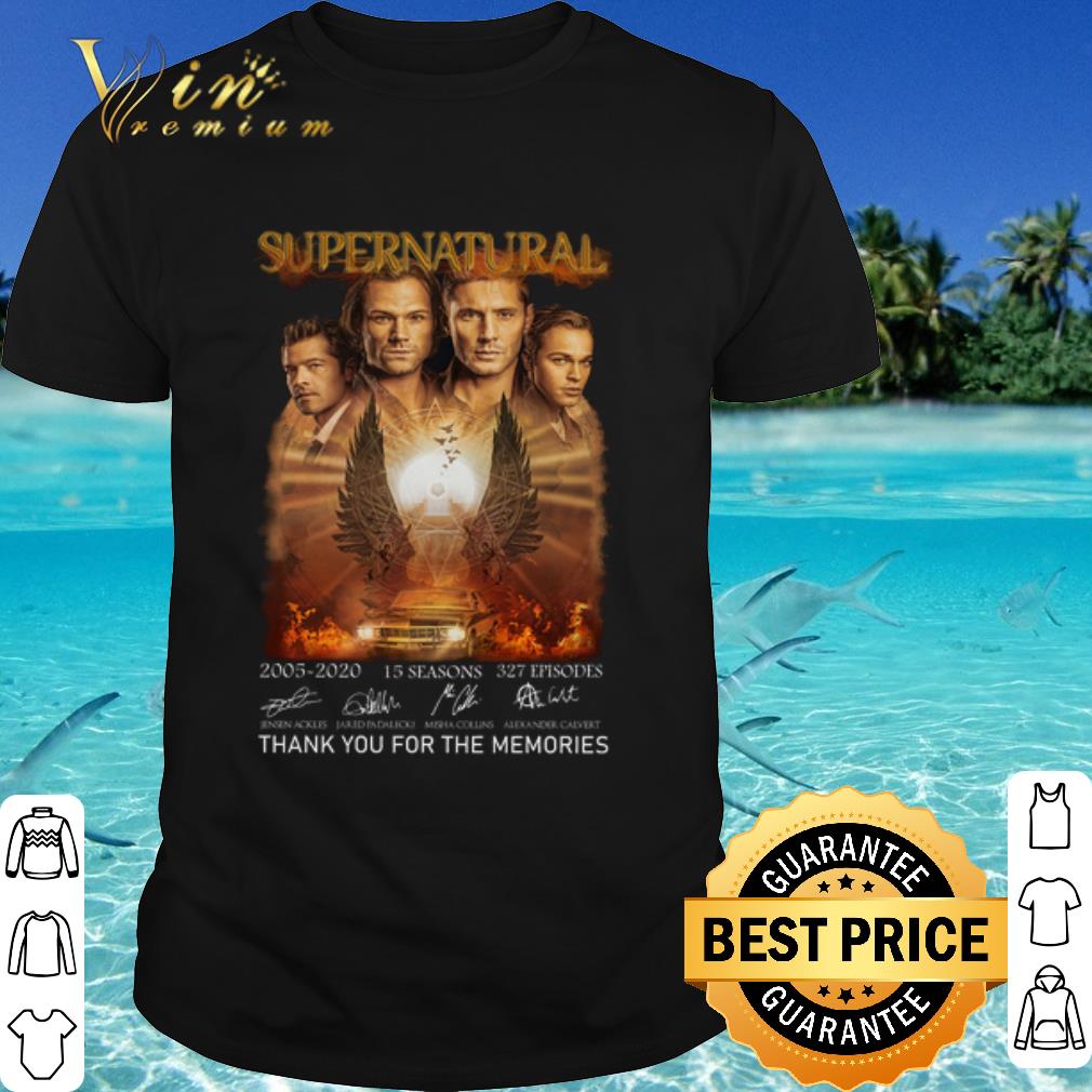 Cool Supernatural 2005 2020 Thank you for the memories Signature shirt 6