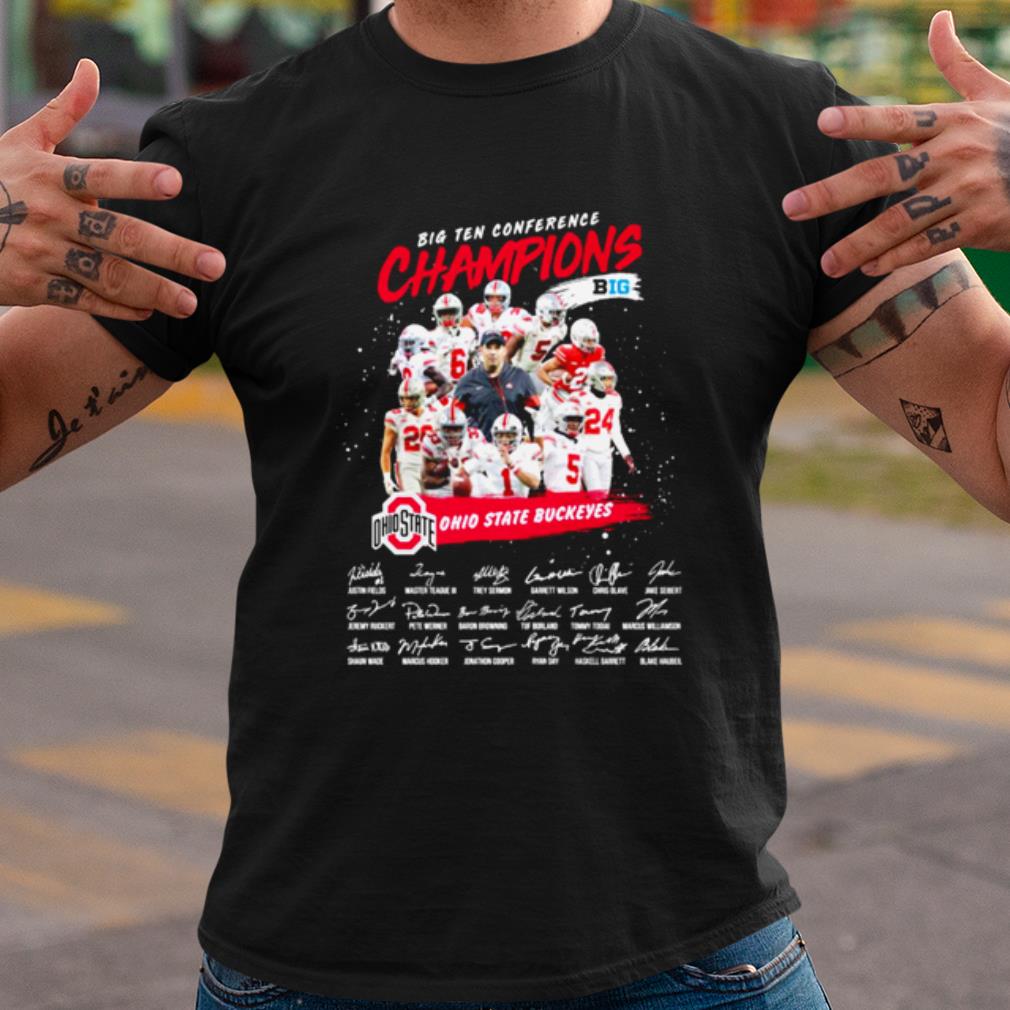 Cool Big Ten Conference Champions Ohio State Buckeyes Signature shirt 7