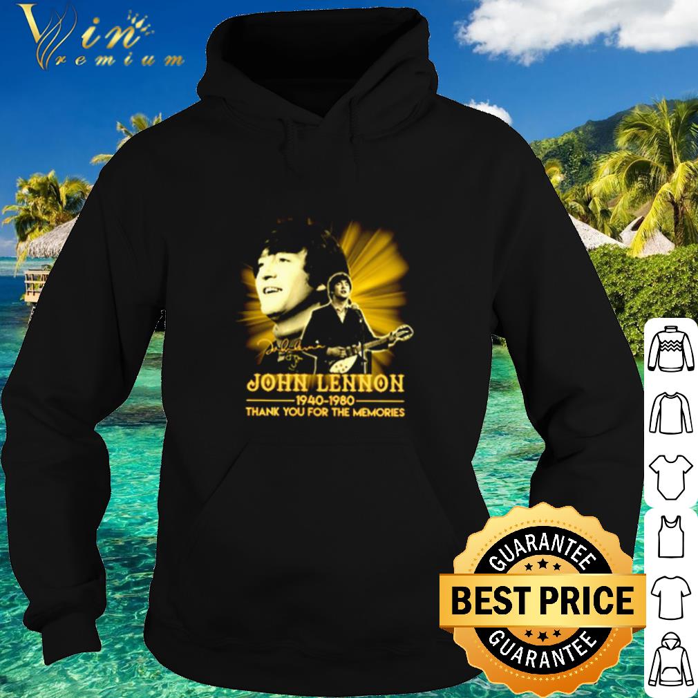 Cool John Lennon 1940 1980 thank you for the memories Signature shirt 10 Cool John Lennon 1940 1980 thank you for the memories Signature shirt