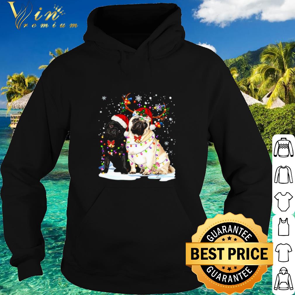 Pretty Santa Pugs Reindeer Merry Christmas shirt 10 Pretty Santa Pugs Reindeer Merry Christmas shirt