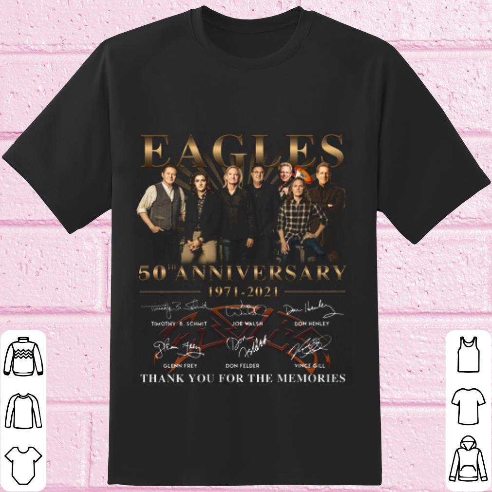 Pretty Eagles anniversary 1971 2021 Thank you for the memories signature shirt 6