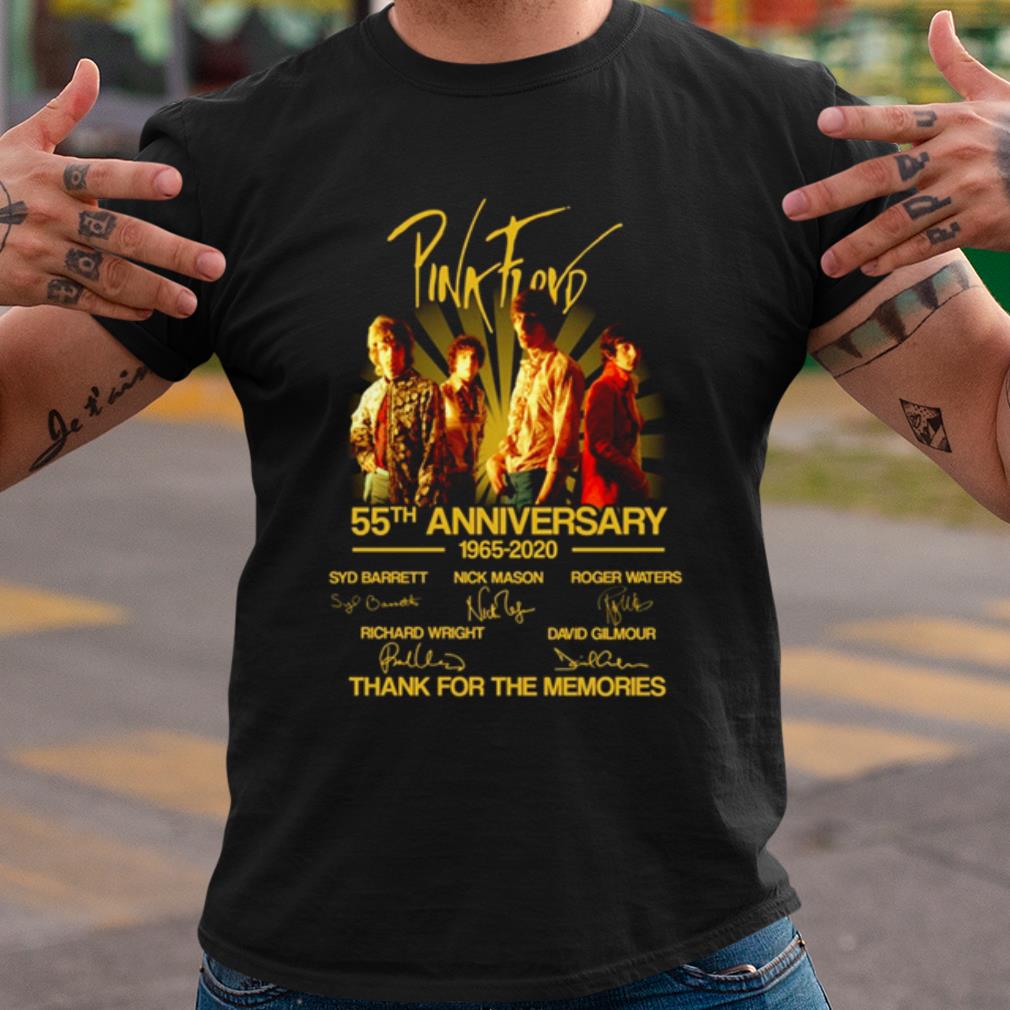 Cool Pink Floyd 55th Anniversary 1965 2020 Thank The Memories Signature shirt 6