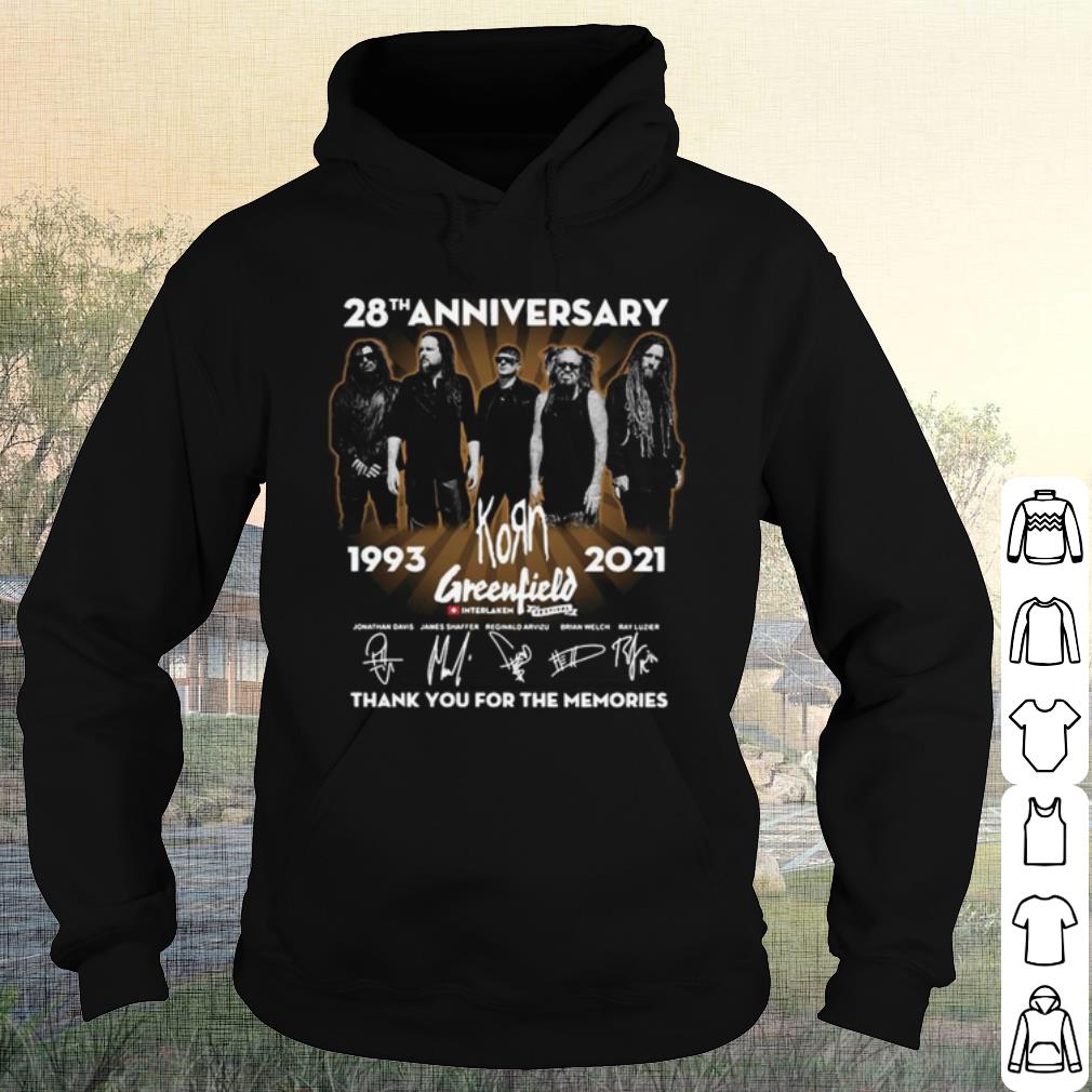 Original 28th anniversary Korn Greenfield thank you for the memories signatures shirt 10 Original 28th anniversary Korn Greenfield thank you for the memories signatures shirt