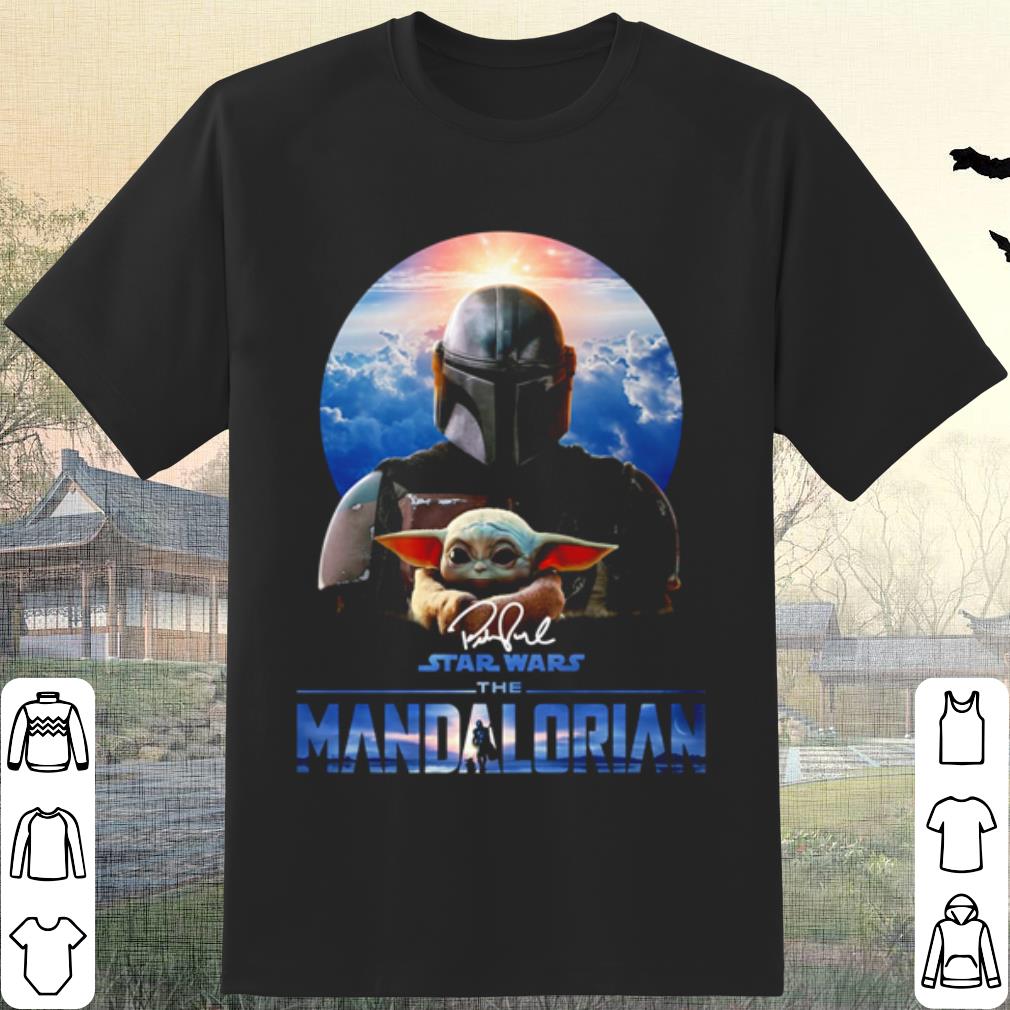 Top Star Wars The Mandalorian Boba Fett and Baby Yoda Signature shirt 6