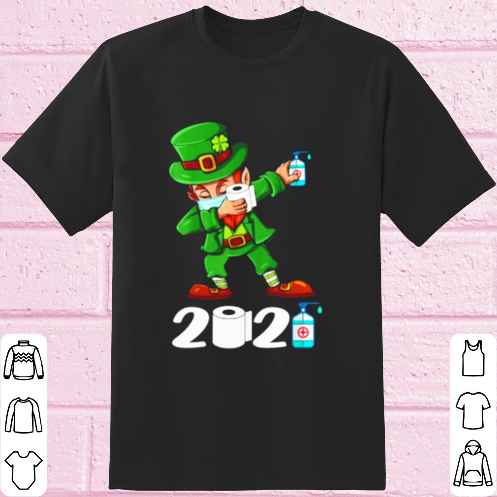 Cool St Patricks Day Dabbing Leprechaun Face Mask shirt 6