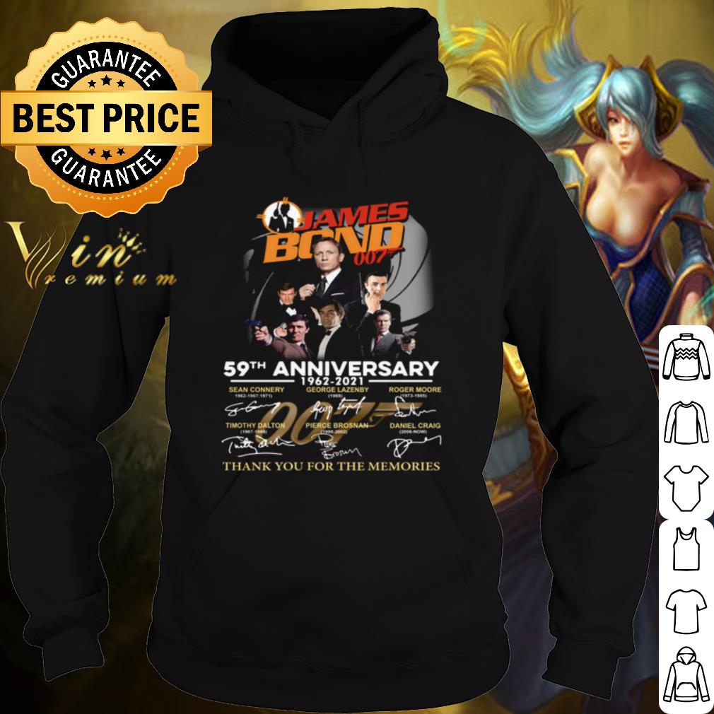 Pretty James Bond 007 59th Anniversary Thank You For The Memories Signatures shirt