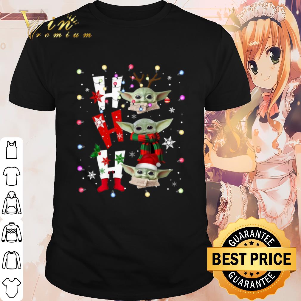 Original Baby Yoda HoHoHo Merry Christmas shirt 6