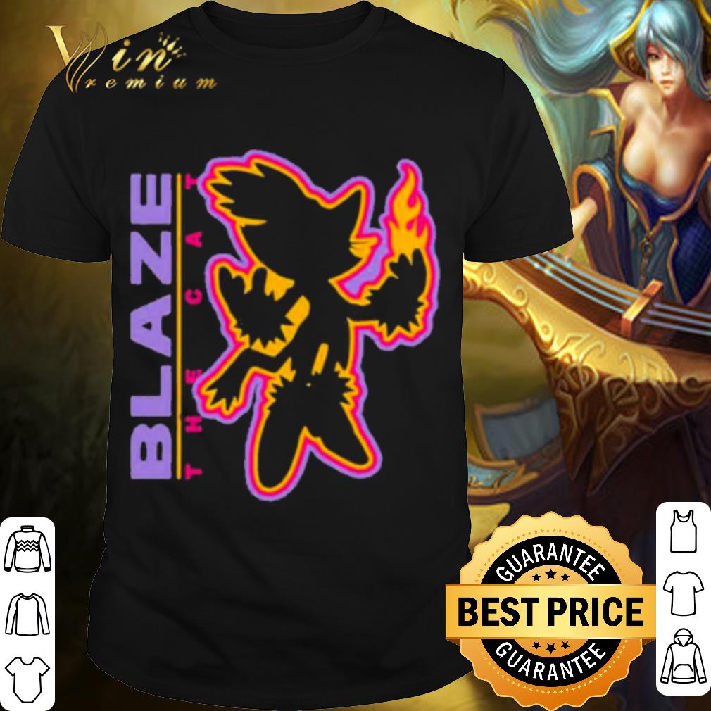 Official Sega Shop Blaze Merch Blaze The Cat Charcoal shirt 6
