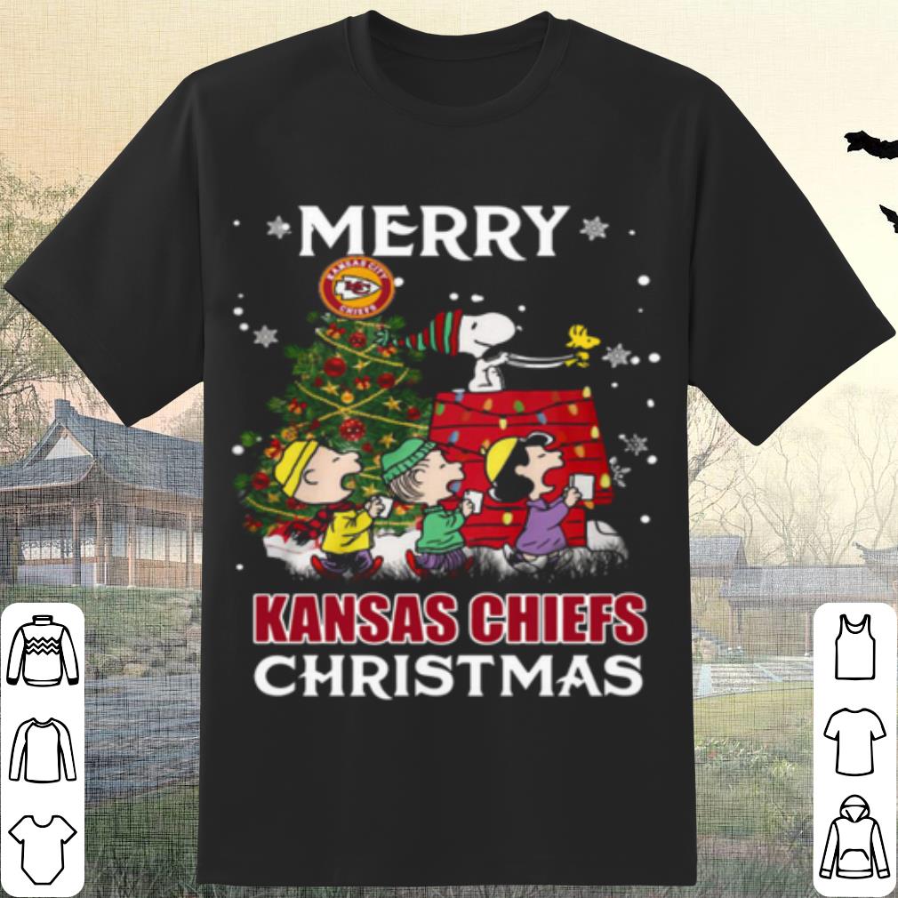 Original The Peanuts Merry Kansas City Chiefs Christmas Tree shirt 6