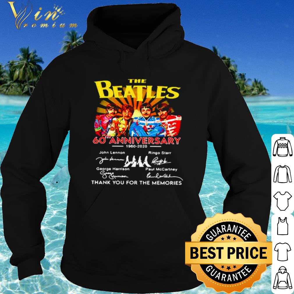 Pretty The Beatles English Rock Band 60th Anniversary 1960 2020 Signature shirt