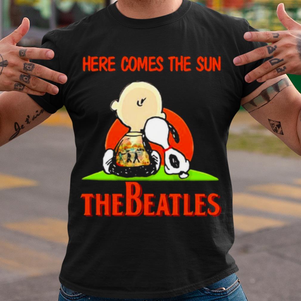 Cool Here Comes The Sun The Beatles Snoopy and Charlie shirt 7