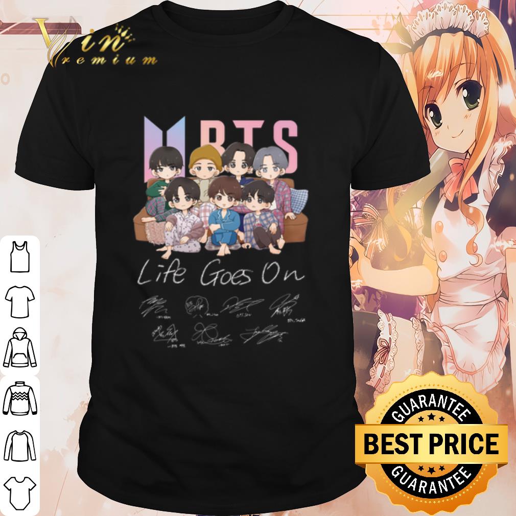 Top BTS Dynamite member Chibi Signature shirt 7