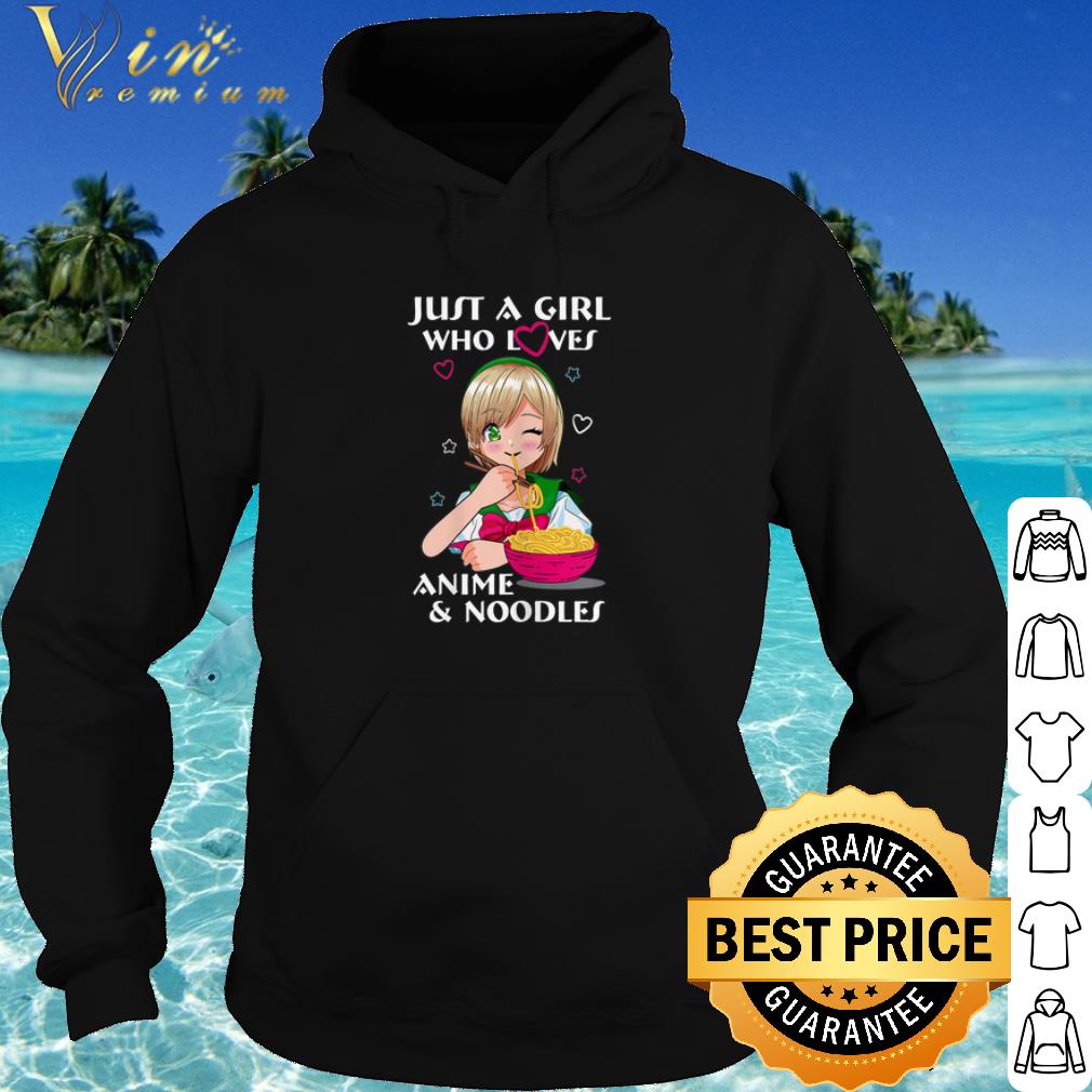 Cool Just a Girl Who Loves Anime and Noodles shirt