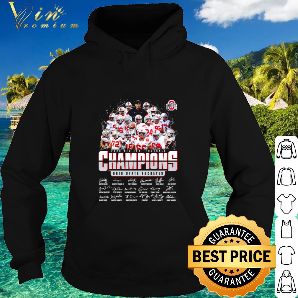 Original Ohio State Buckeyes 2020 Big Ten Football Champions Signature shirt