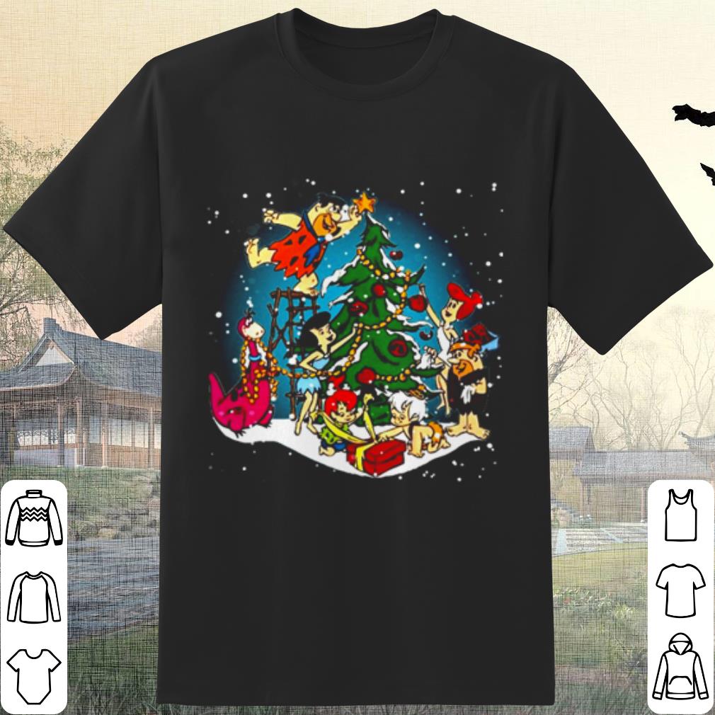 Original A Flintstone Christmas characters chibi Christmas tree shirt 7