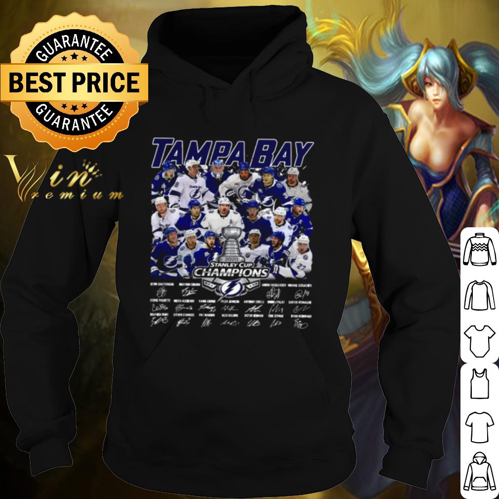 Original Tampa Bay Stanley Cup Champions 2020 Signatures shirt
