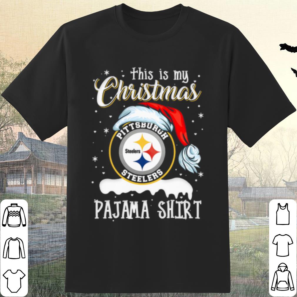 Top This is my Chrismas Pittsburgh Steelers Pajama Shirt shirt 7