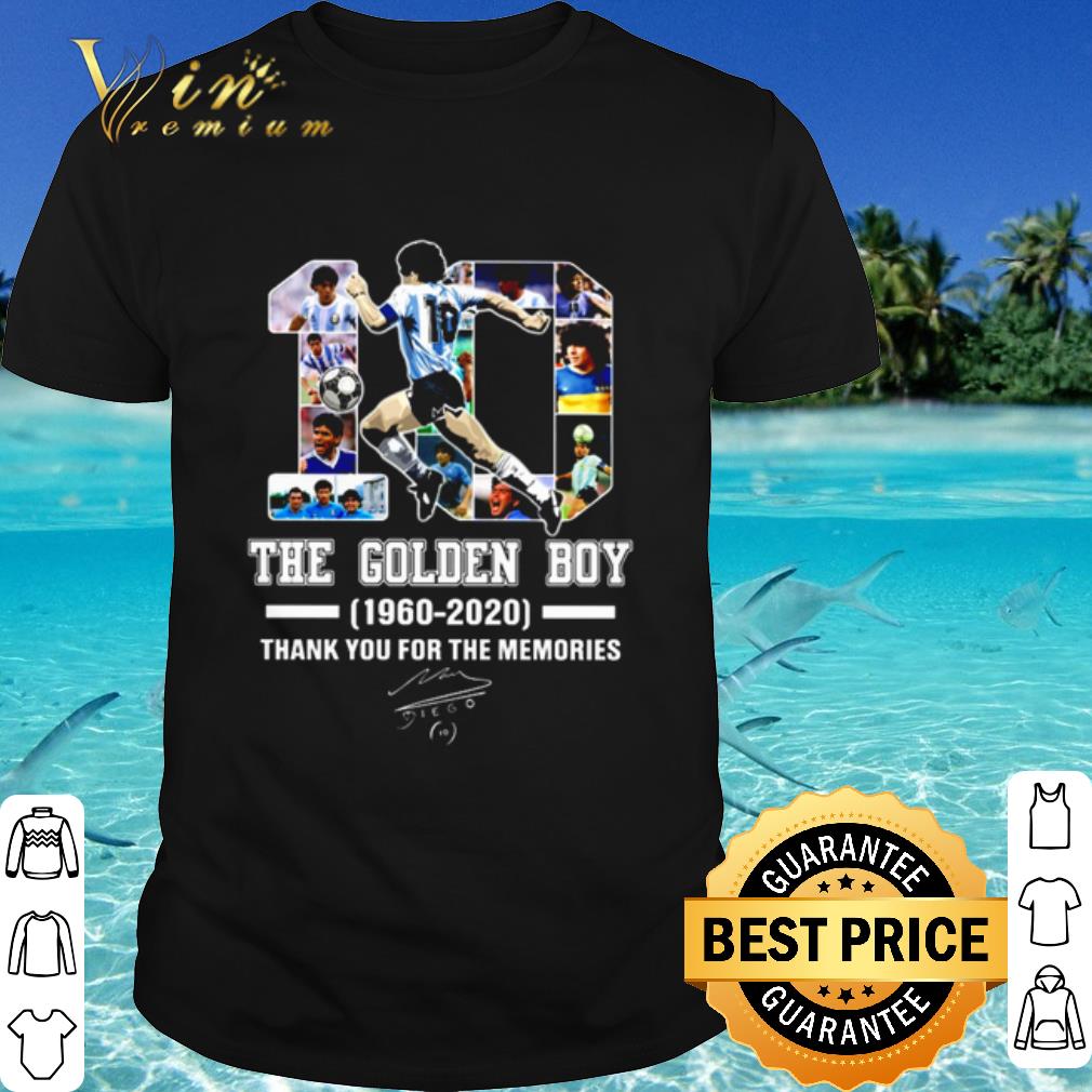 Cool Maradona 10 the golden boy 1960 2020 thank you for the memories shirt 6