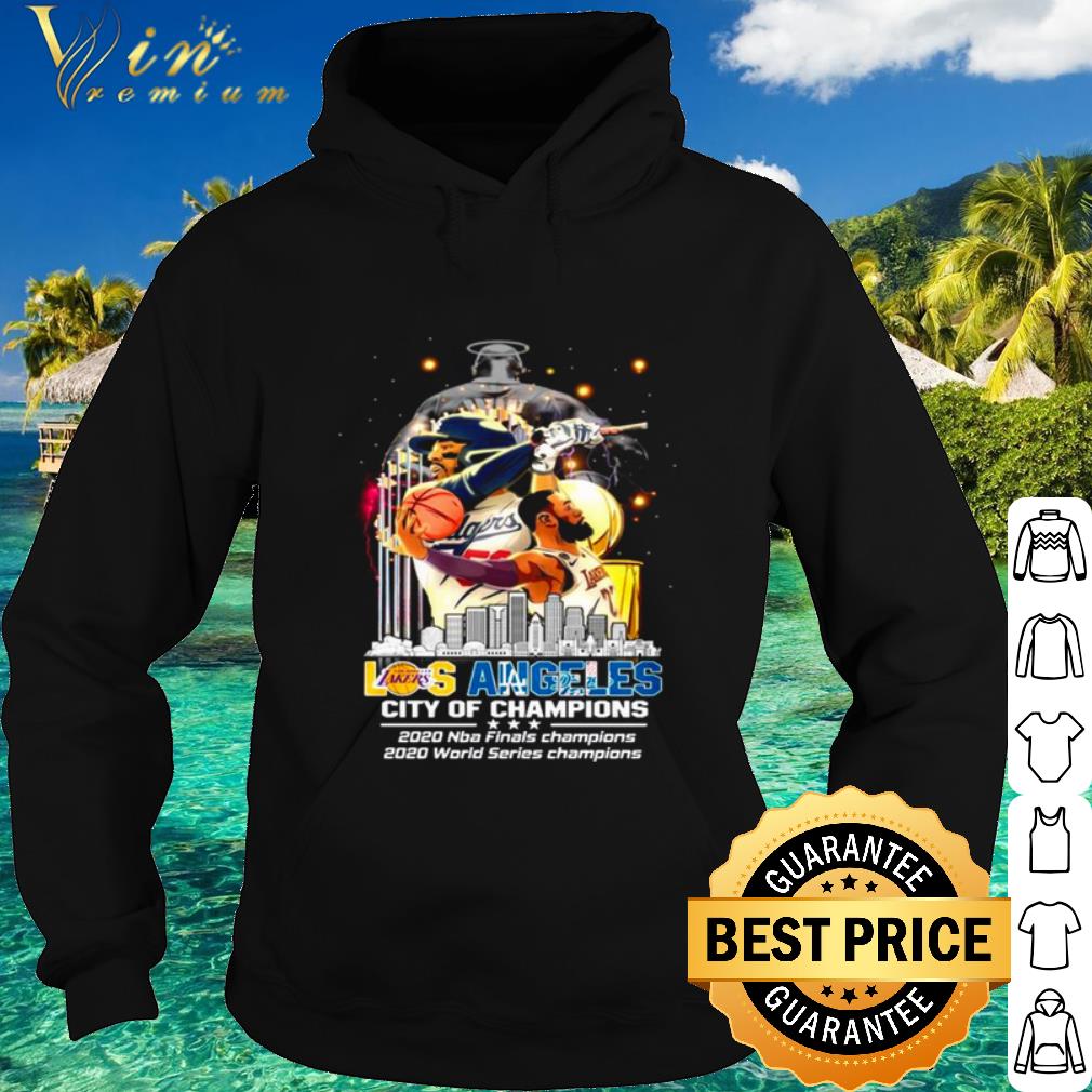 Original Los Angeles Lakers And Los Angeles Dodgers City Of Champions Nba Finals shirt