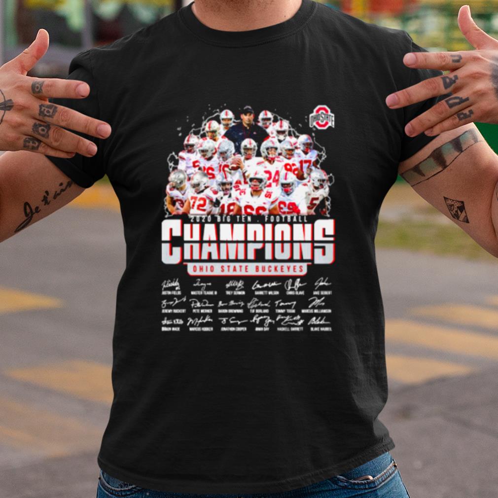 Cool Ohio State Buckeyes 2020 Big Ten Football Champions shirt 7