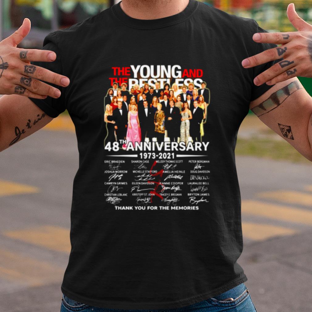 Cool The Young And The Besties 48th Anniversary Thank You For The Memories shirt 6