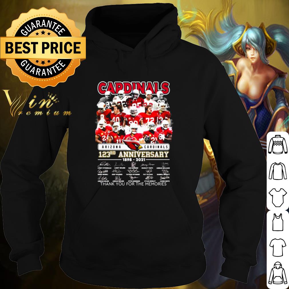 Original Arizona Cardinals 123rd Anniversary Thank You For The Memories Signature shirt