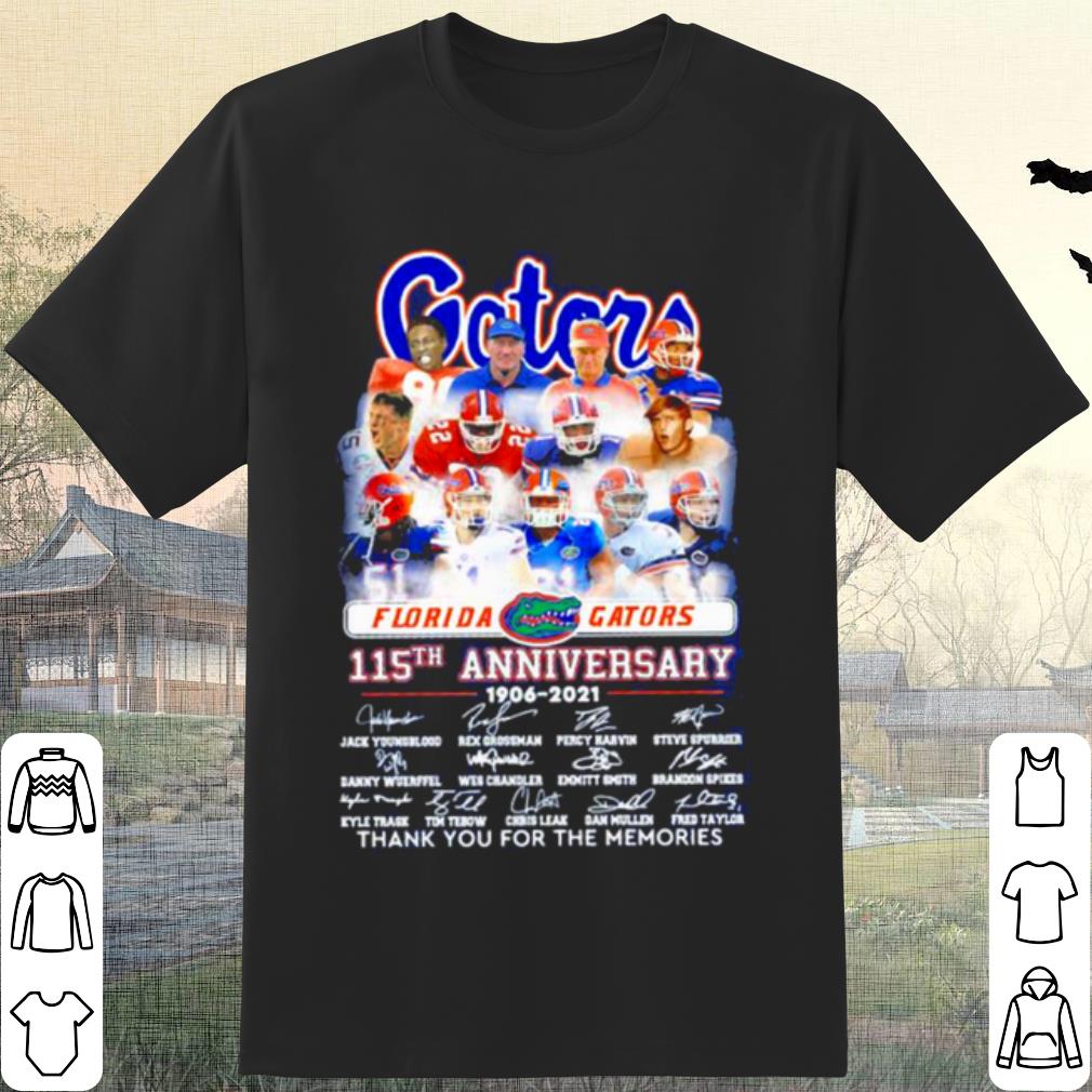 Top Florida Gators 115th Anniversary Thank You For The Memories Signature shirt 7