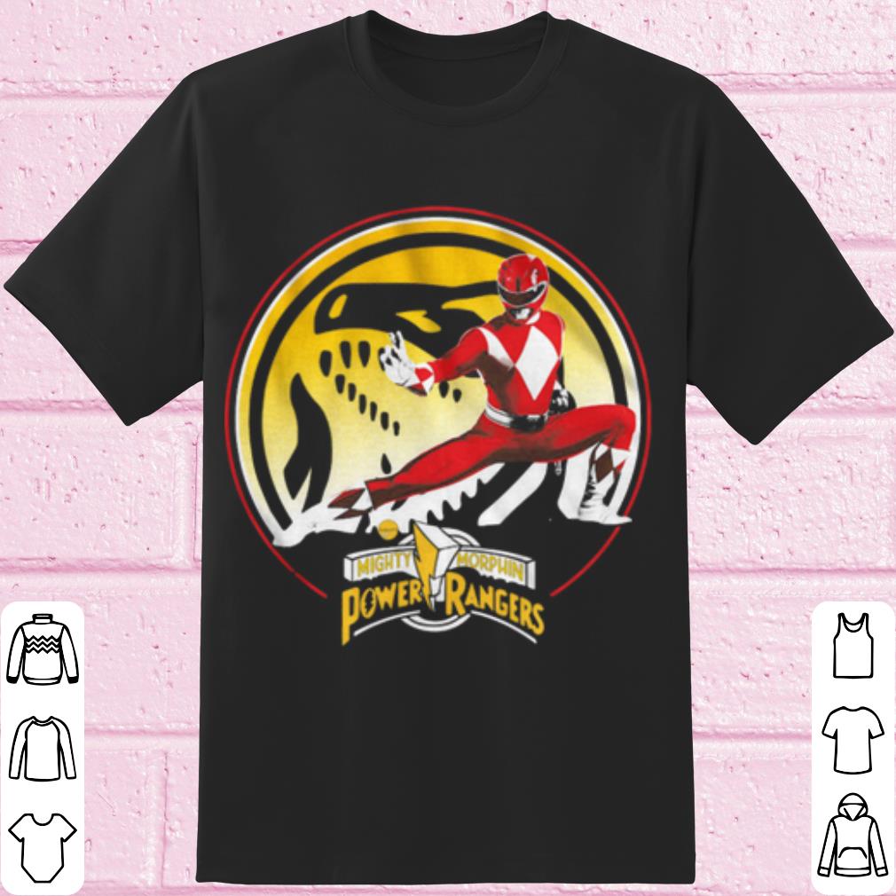 Cool Tyrannosaurus Power Coin Mighty Morphin Power Rangers shirt 7