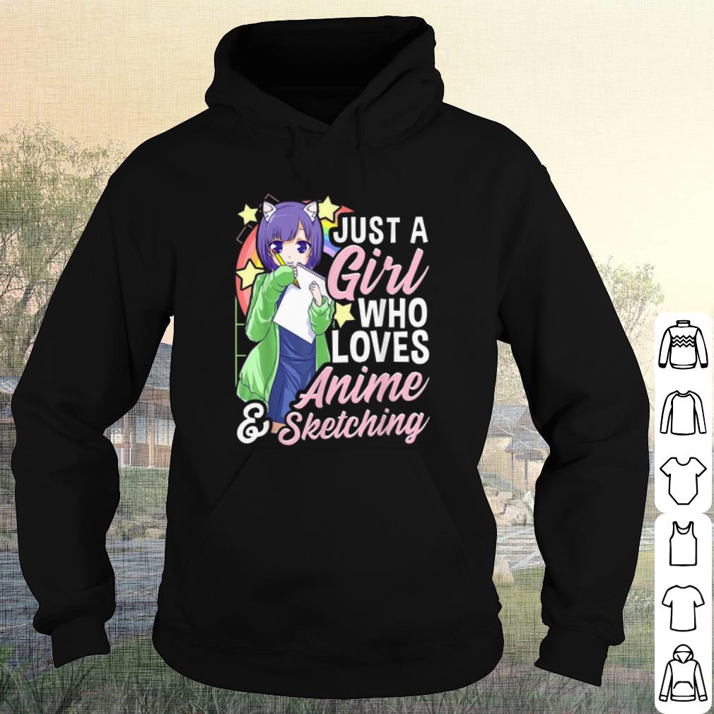 Original Anime Girl Just A Girl Who Loves Anime and Sketching shirt 10 Original Anime Girl Just A Girl Who Loves Anime and Sketching shirt