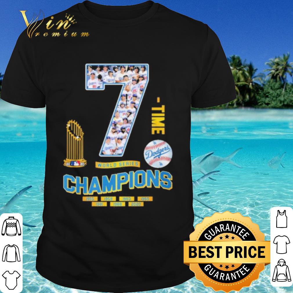 Cool 7 time world series champion 1955 2020 shirt 6