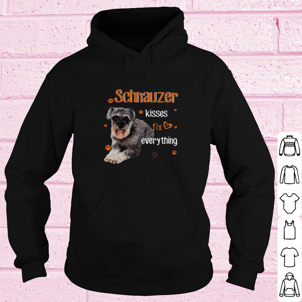 Cool Schnauzer Kisses Fix Everything shirt 10 Cool Schnauzer Kisses Fix Everything shirt