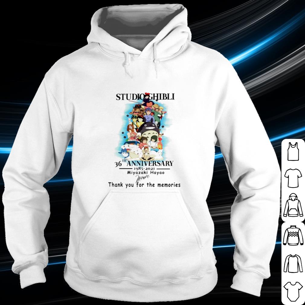 Cool Studio Ghibli 36th Anniversary 1985 2021 thank you for the memories shirt