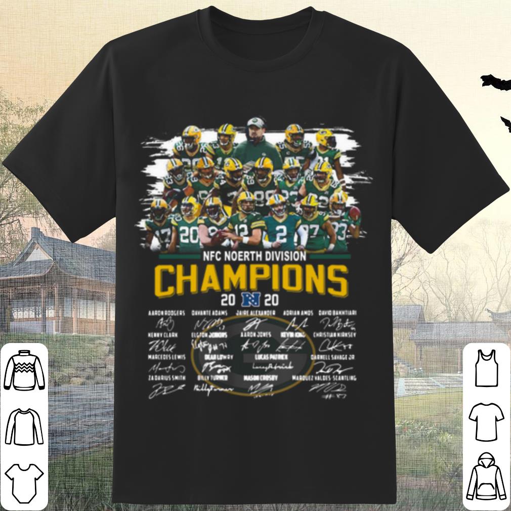 Top Green Bay Packers NFC North Division Champion 2020 Signatures shirt 7