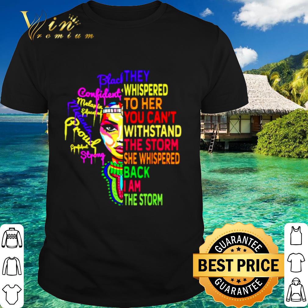 Cool Black Confident Melanin Educated Melanin proud shirt 6